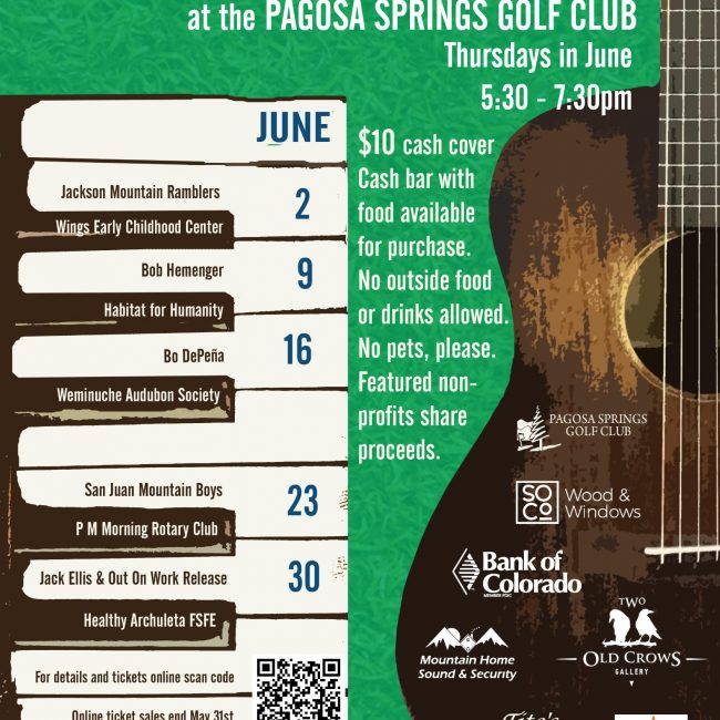 19th Hole Concerts at The Pagosa Springs Golf Club