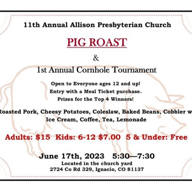 Annual Pig Roast and Cornhole Tournament