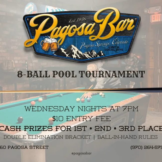 Pagosa Bar Weekly 8-Ball Pool Tournament