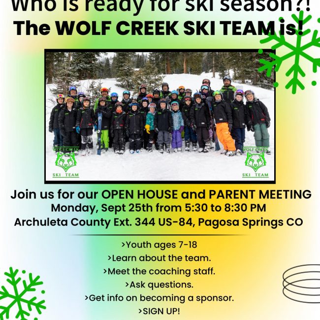 Wolf Creek Ski Team Open House